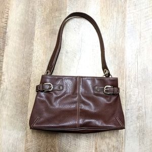 Tommy Hilfiger Small Brown Leather Bag
